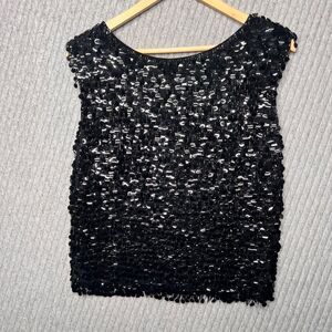 Vintage Stephen Chu Hong Kong New Years Eve Party Glam Beaded Black Lined‎ Sexy